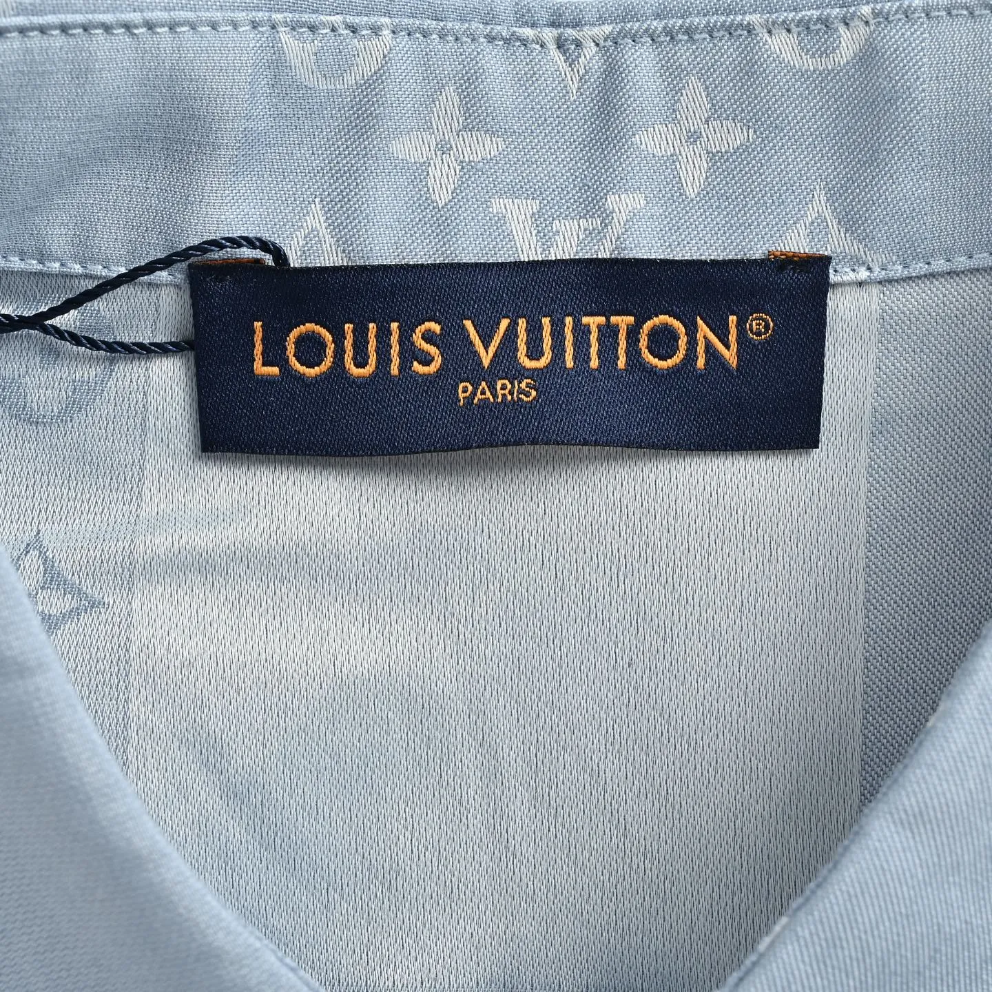 Louis Vuitton/Louis Vuitton 26ss old flower jacquard stitching short-sleeved shirt